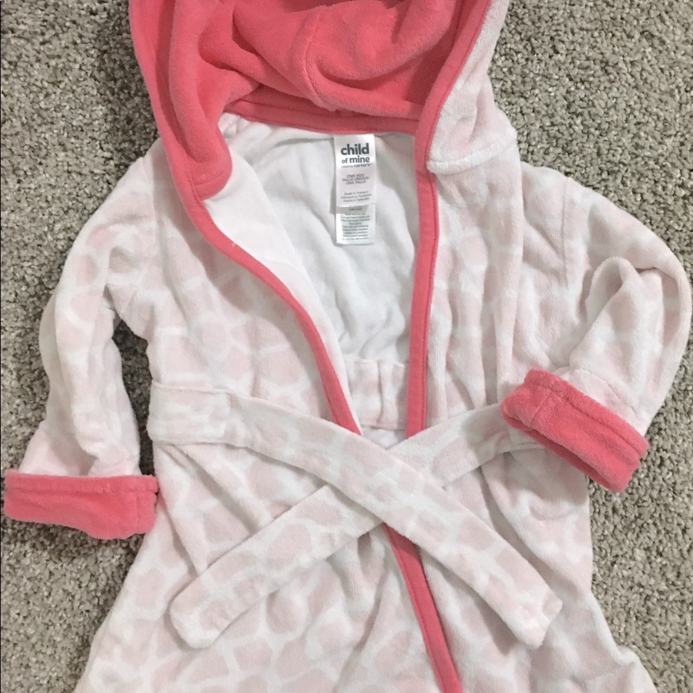 Infant girls bath robe